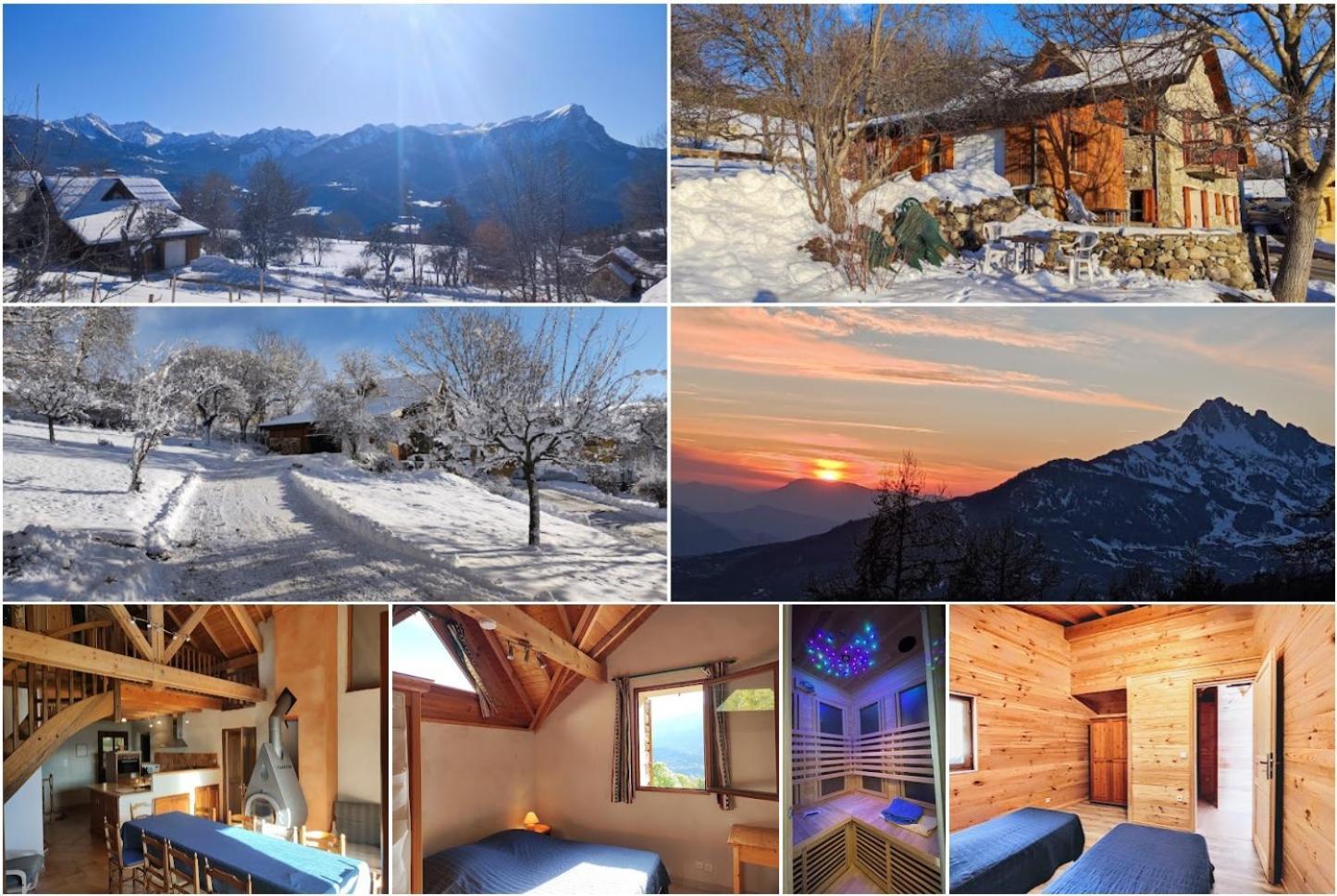 Chalet Mounette Ski Sauna Lac Embrun Puy-Sanieres Exterior photo